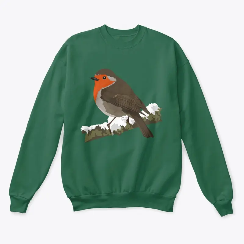 Robin in Winter Shirt